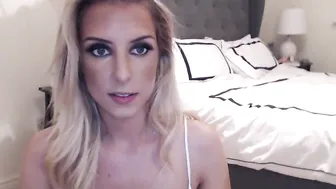 londonrae  Caresses her pink nipples