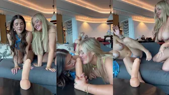 AriKytsya & Kayla Jade East Dildo Titjob JOI Onlyfans