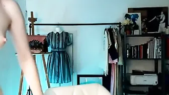 LunaRoux Cute bitch gently fingering pussy