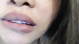 little_asian_slut playful lady fondles her finger