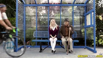 Abella Danger busty babe fucks herself in her pussy