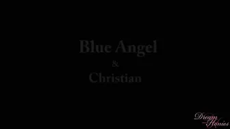Blue Angel cute lady gives a beautiful body