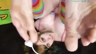 Babyzelda caresses her ass