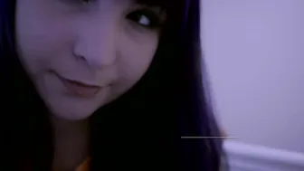 Emriejae black-haired babe digging with sex toys