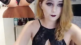 it_ariana beauty in stockings gently pulls pussy