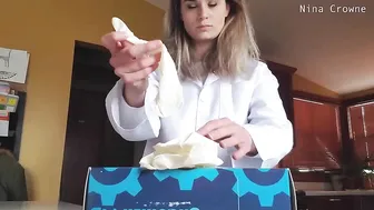 Nina Crowne manyvids cute babe strips and jerks off shaved holes