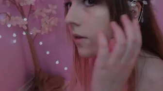 EllieMarie bitch in stockings squeezes vagina