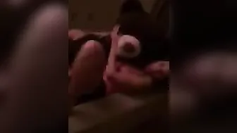 Adriana Chechik gorgeous mare fucks pussy with phallus