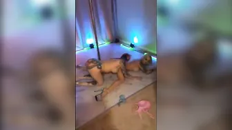 Daizha Morgann attractive slut caresses shaved cunt