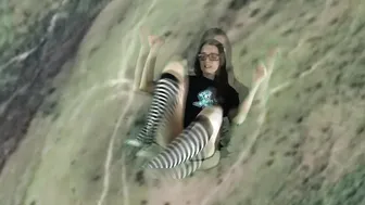 Irina Vega lustful female passionately fucks her cunt