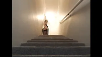 orayoung stairs cum glass dildo 20p