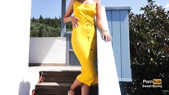 Sweet Bunny Public Masturbation On The Hotel Stairs