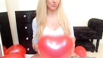 Elouise Please Heart Shaped Balloons Non Pop