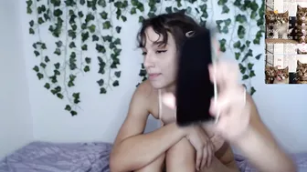 issyeden chaturbate openwork wench in stockings coyly changes poses and strokes shaved pussy