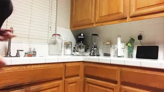 Tylene Buck elegant blonde dabbles with dildo