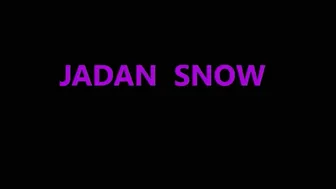 Jadan Snow graceful devil with her palm rubs her vagina