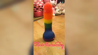 TheAlaskaSky_Rainbow-dildo-and-sexy-feet