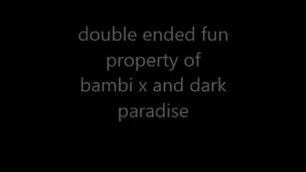 crystalcandy69 Fucking With Double Ended Black Dildo ManyVids