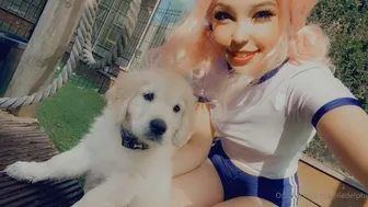 Belle Delphine onlyfans 10 08 2020 Belle With Her Dog