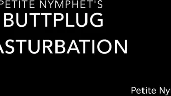Buttplug Masturbation