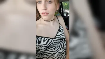 Izzy Wilde  onlyfans So Hot Out, I Felt Like Freeing Myself In The Car 1