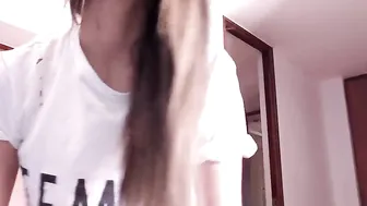 miaduval  Pulled off her panties and showed what was between her legs