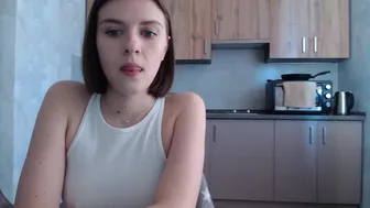 eternal_moonlight brunette in stockings shows shaved holes