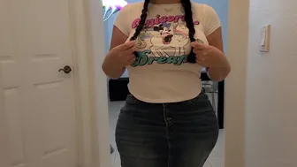 Crystal Lust  Shrew pussy demonstrates big tits