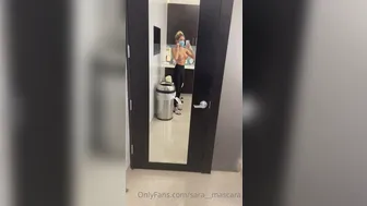 sara__mascara  Big breasted slut caresses shaved pussy