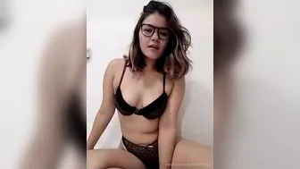 meicornejo  onlyfans  scrawny girl shows shaved wet pink hole