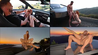 [OnlyFans] Little Dragon CYBERTRUCK roof Anal fuck 2025